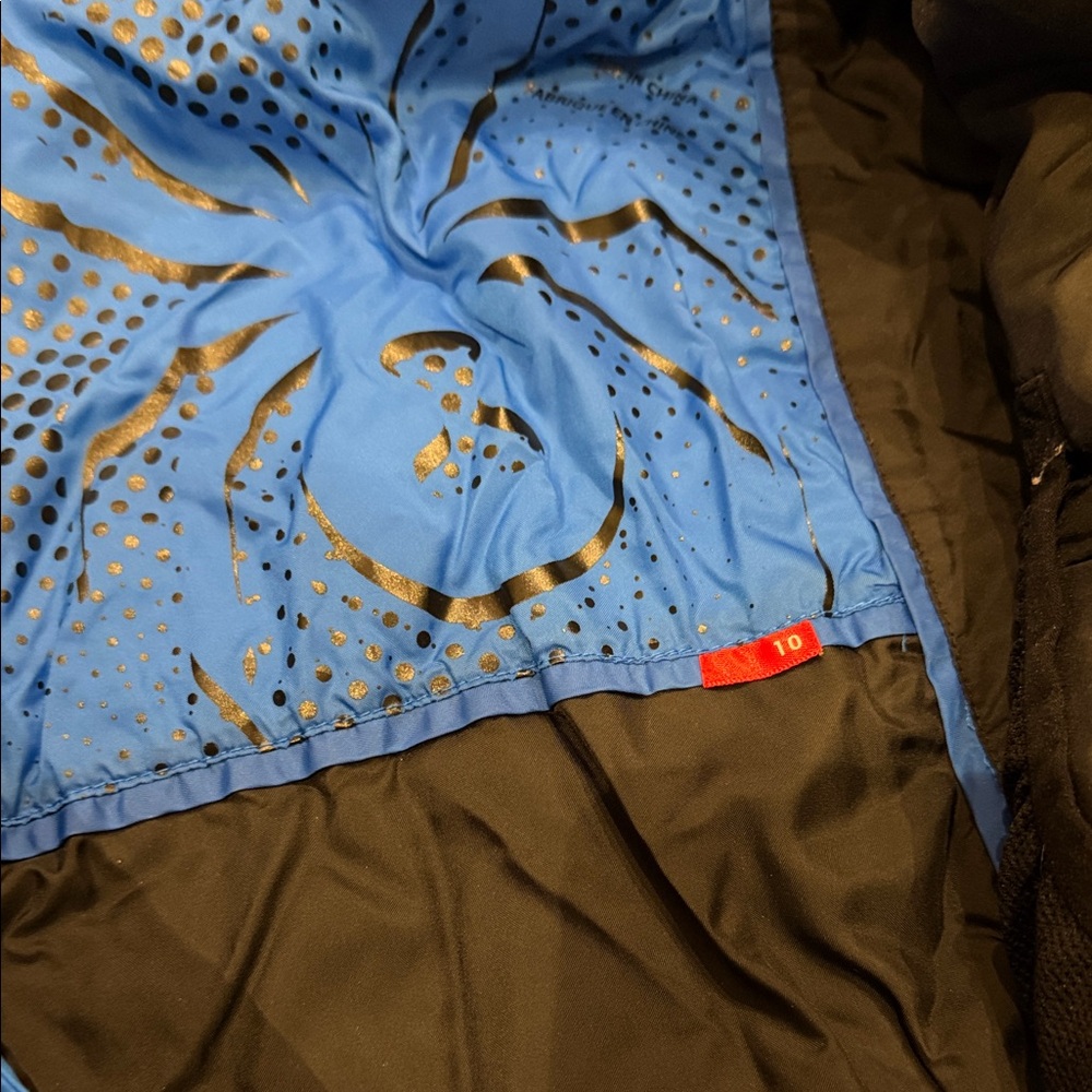 Spyder Kids Blue and Black Ski Jacket - Picture 2 of 8